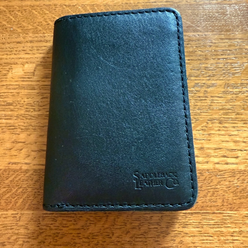 Saddleback leather slim bifold wallet